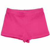 Памучни къси панталони розови за момиче Benetton 165405 