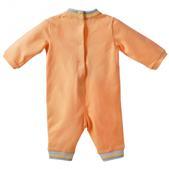 Памучен гащеризон за бебе оранжев Chicco 165521 4