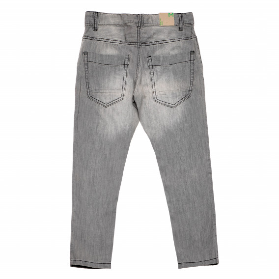 Дънкови панталони сиви за момче Benetton 165794 2