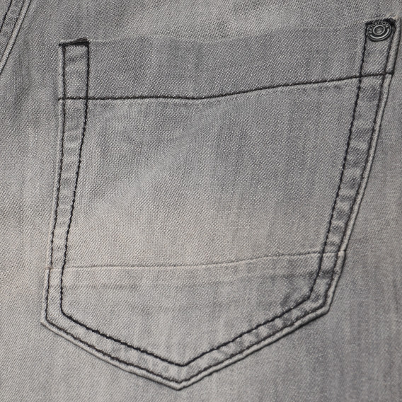 Дънкови панталони сиви за момче Benetton 165795 3