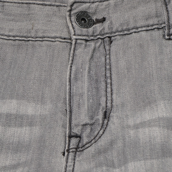 Дънкови панталони сиви за момче Benetton 165796 4