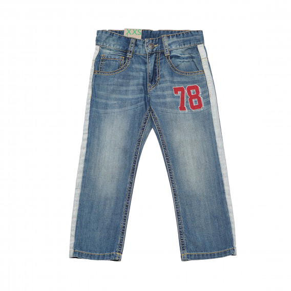Дънкови панталони сини за момче Benetton 165817 
