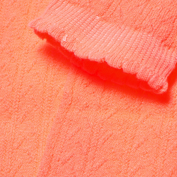 Чорапи с къдрички в горния край, оранжеви Benetton 165908 2