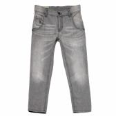 Дънкови панталони сиви за момче Benetton 166155 5
