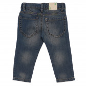Дънкови панталони сини за момче Benetton 166189 8