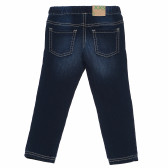 Дънкови панталони сини за момиче Benetton 166222 8