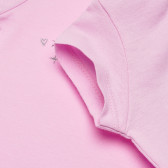 Памучна тениска розова за момиче Benetton 166645 3