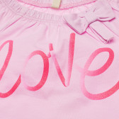 Памучна тениска розова за момиче Benetton 166648 2