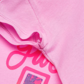 Памучна тениска розова за момиче Benetton 166653 3