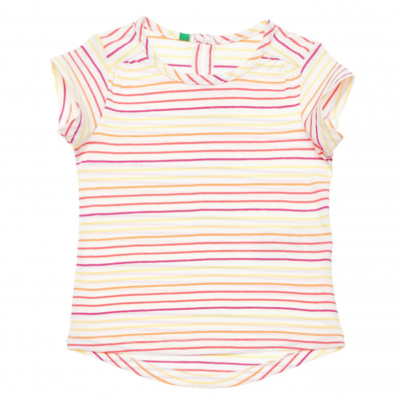 Памучна тениска многоцветна за момиче  167012