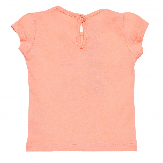 Памучна тениска розова за момиче Benetton 167198 2