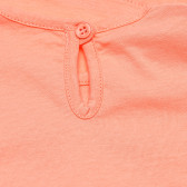 Памучна тениска розова за момиче Benetton 167200 4