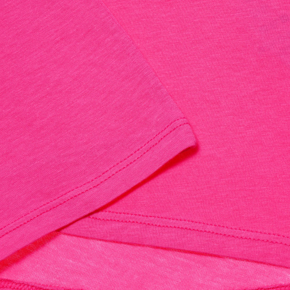 Памучна тениска розова за момиче Benetton 167247 3