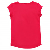 Памучна тениска червена за момиче Benetton 167436 3