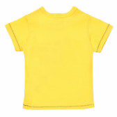 Памучна тениска, жълта Benetton 167529 4