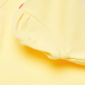 Памучна тениска жълта за момиче Benetton 167532 3