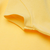 Памучна тениска жълта за момиче Benetton 167536 3