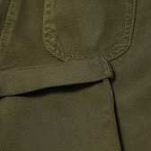 Памучен панталон зелен за момиче Benetton 167740 3