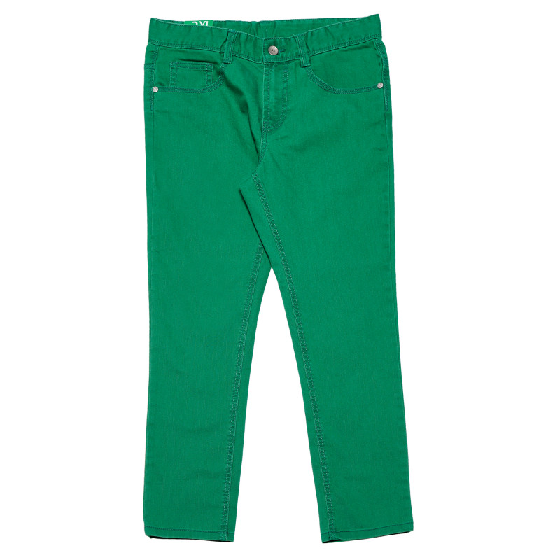 Памучен панталон зелен за момче  167762