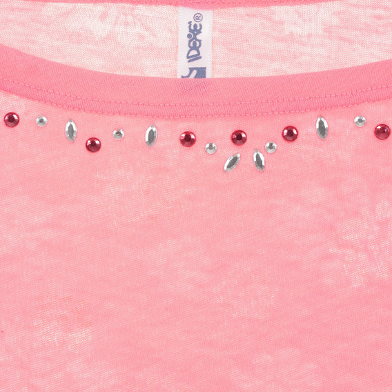 Комплект потник и блуза за момиче розови Idexe 167810 2