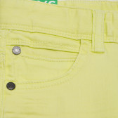 Памучни дънки жълти за момиче Benetton 167815 4