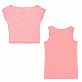 Комплект потник и блуза за момиче розови Idexe 167816 4