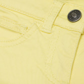 Памучни дънки жълти за момиче Benetton 167834 3
