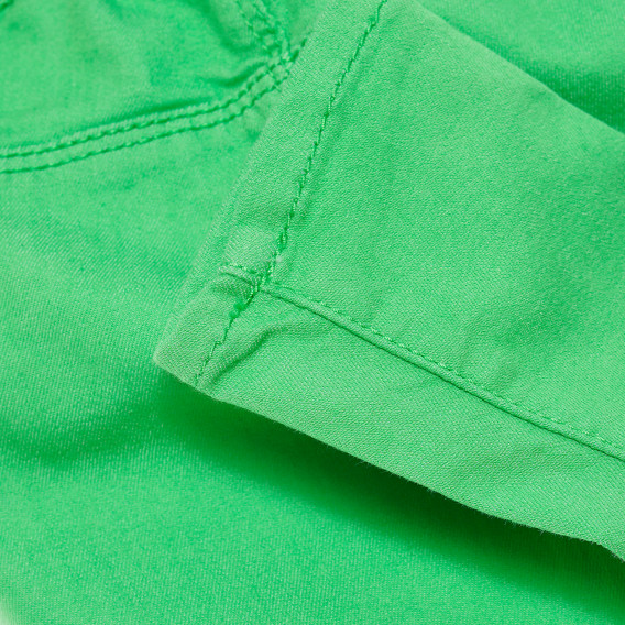Памучни дънки за бебе зелени Benetton 167852 4