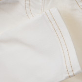 Памучни дънки бели за момиче Benetton 167899 3