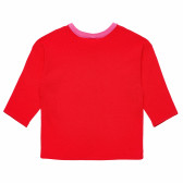 Блуза с дълъг ръкав, червена за момиче Benetton 168355 2