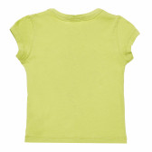 Памучна тениска за бебе зелен Benetton 168363 4