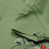 Памучна тениска зелена за момче Benetton 168577 3