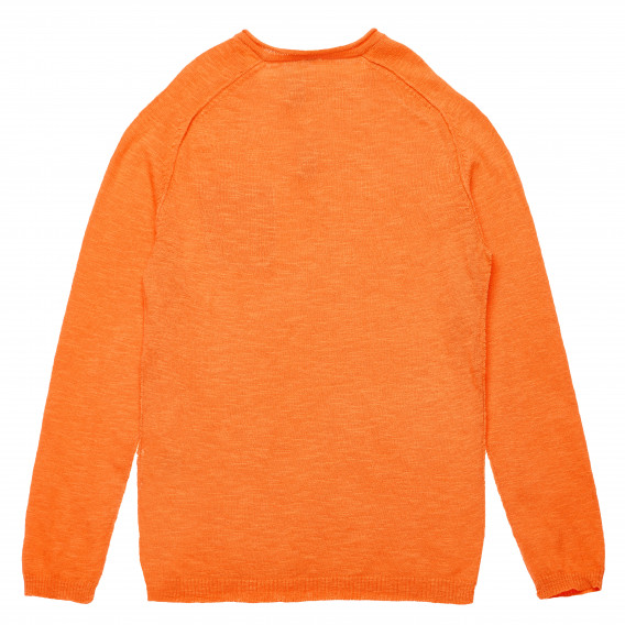 Блуза с дълъг ръкав оранжева за момче Benetton 168666 4