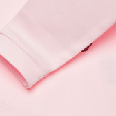 Памучна блуза с дълъг ръкав розова за момиче Benetton 168713 3
