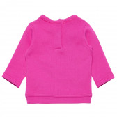 Памучна блуза с щампа на жената чудо за бебе, розова Benetton 168717 2