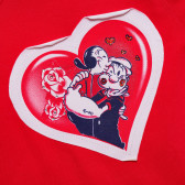 Памучна тениска за момиче червена Original Marines 168776 2