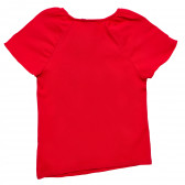 Памучна тениска за момиче червена Original Marines 168778 4