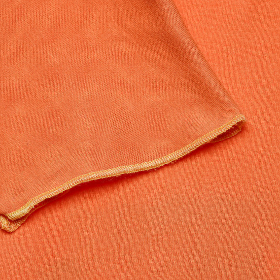 Памучна тениска за момиче оранжева Original Marines 168853 3