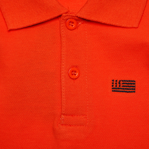 Памучна блуза за бебе за момче оранжева Original Marines 168856 2