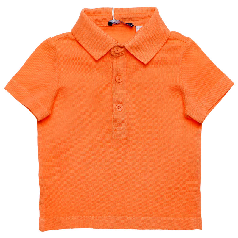 Памучна блуза за бебе за момче оранжева  168883