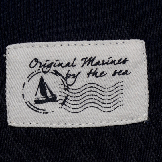 Памучна тениска за момиче синя Original Marines 168992 3