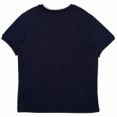 Памучна тениска за момиче синя Original Marines 168993 4