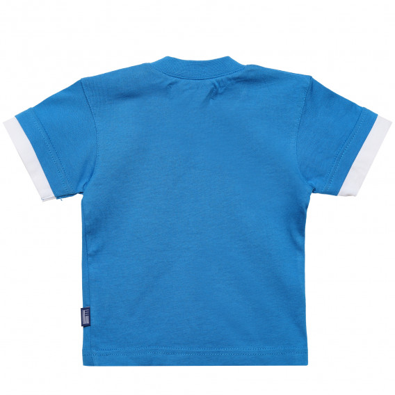 Памучна тениска за бебе за момче синя Original Marines 168997 4