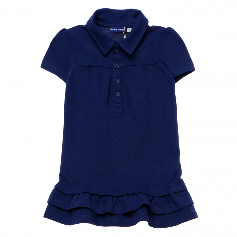 Памучна блуза за момиче синя  169052