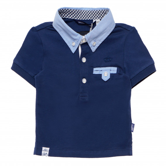Памучна блуза за бебе за момче синя Original Marines 169068 