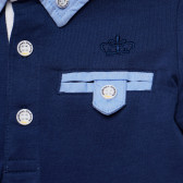 Памучна блуза за бебе за момче синя Original Marines 169070 3