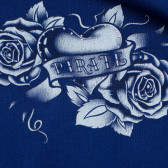 Памучна тениска за момиче синя Original Marines 169103 4