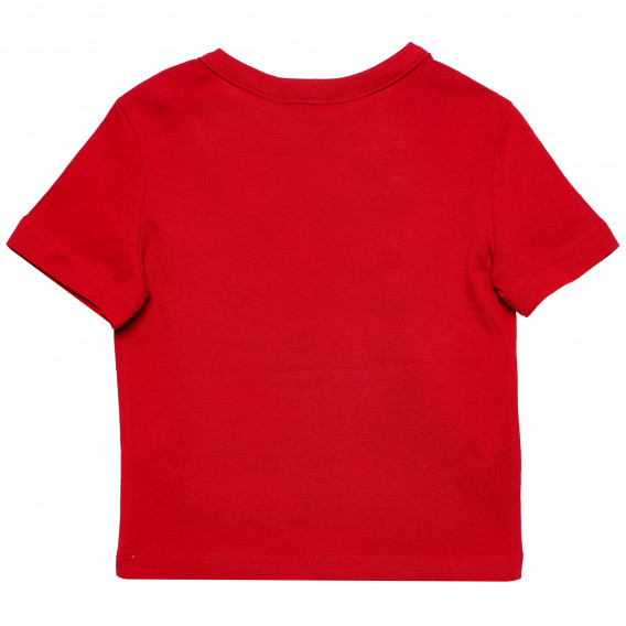 Памучна тениска за бебе за момче червена Original Marines 169143 4