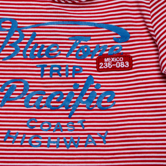 Памучна тениска за бебе за момче червена Original Marines 169149 2