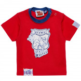 Памучна тениска за бебе за момче червена Original Marines 169156 